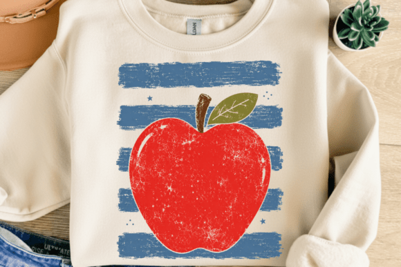 Download Coastal Apple Stripes Teacher Mom PNG - Premium Resources