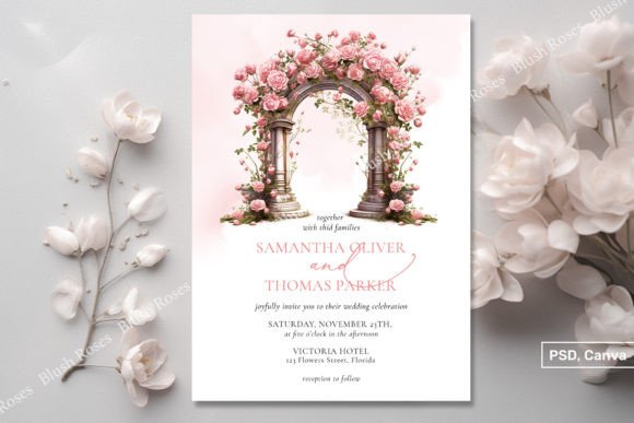 Download Lavish Blush Roses Boho Wedding Arch Inv - Lavish Collection