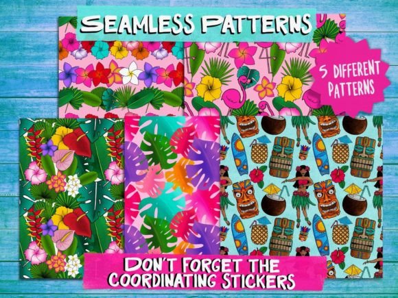 Download Lavish Luau Seamless Patterns - Lavish Collection