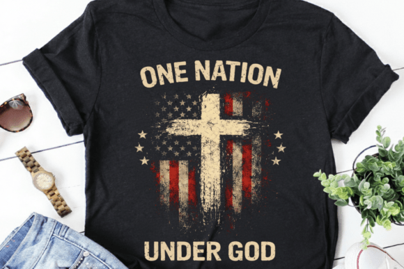 Download One Nation Under God, Christian USA Flag - Premium Resources